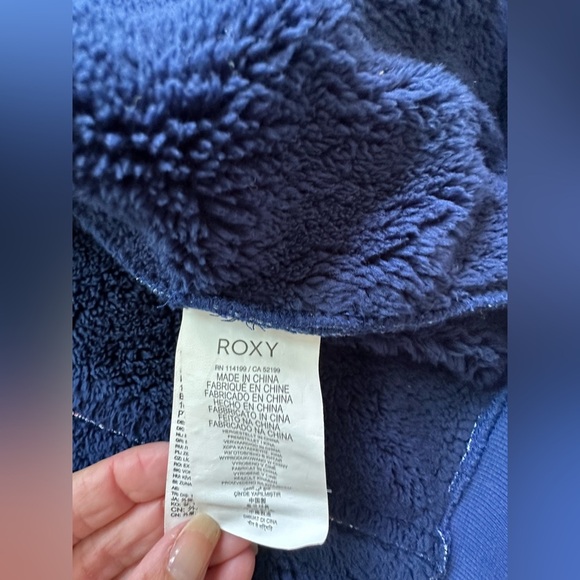 Roxy SNOW Junior's Frost Printed Fleece Jacket - medium - Picture 6 of 10